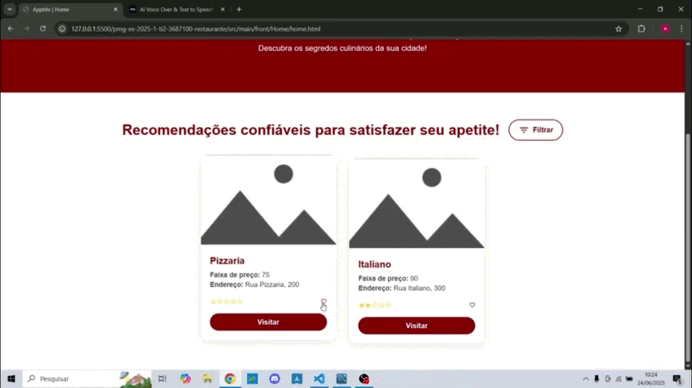 Demonstração do Apptite