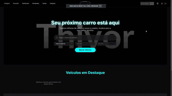 Demonstração do Thivor Automoveis